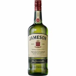 Jameson Irish Whiskey 1L bottle front view
