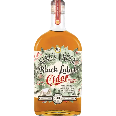 King's Creek Black Label Tennessee Whiskey Cider 750ml bottle