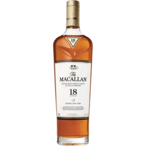 The Macallan 18 Year Old Sherry Oak Single Malt Scotch Whisky 750ml bottle