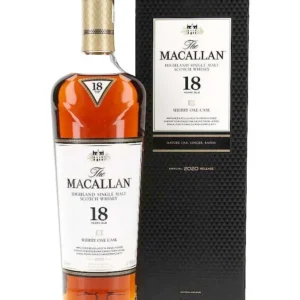 The Macallan 18 Year Old Sherry Oak Single Malt Scotch Whisky 700mL bottle